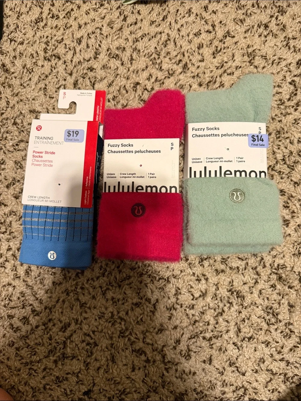 Lululemon woman’s socks set